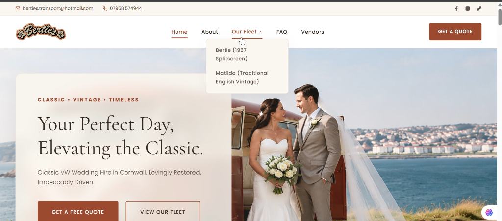 Wedding Car Rental & Fleet Dispatch Platform